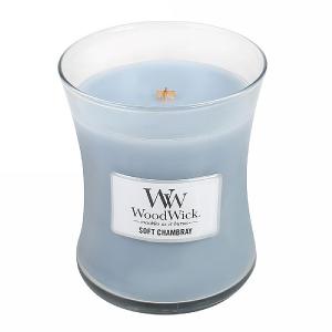 Woodwick Soft Chambray Medium Candle