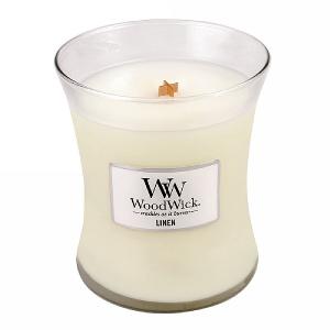 Woodwick Linen Medium Candle