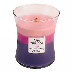Woodwick Wild Berry Smoothie Trilogy Medium Candle