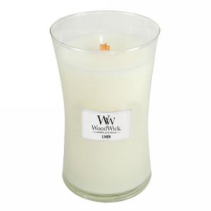 Woodwick Linen Large Candle