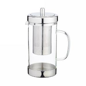 Le'Xpress Glass and Stainless Steel Infuser Teapot