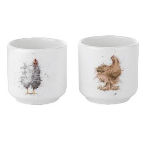 Portmeirion Wrendale Set of 2 Egg Cups (Chickens)