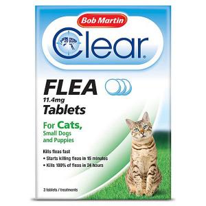 Bob Martin Clear Flea Tablets for Cats, Puppies & Small Dogs