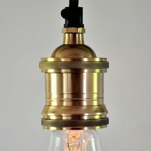 Brass E27 Light Socket (Screw Fitting)