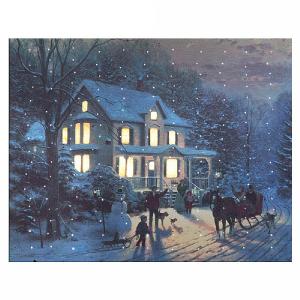 Home For The Holidays LED Canvas