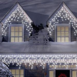 100 Ice White LED Icicle Connectable Lights