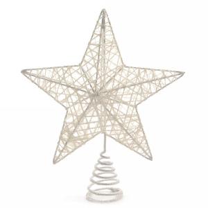 Decoris White Iron Tree Topper - 23cm