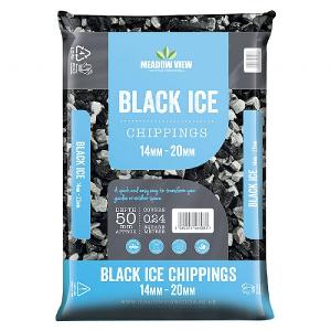 Meadow View Black Ice Chippings 14-20mm - 20kg Bag