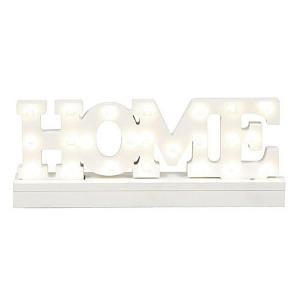 Wooden Lit Home Sign