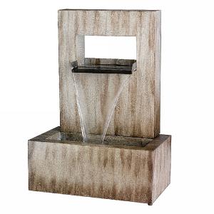 Zinc Wall Fountain Water Feature - Natural