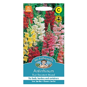 Mr Fothergills Antirrhinum Rust Resistant Mixed Seeds