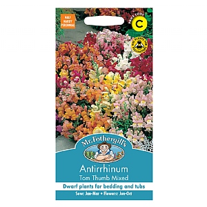 Mr Fothergills Antirrhinum Tom Thumb Mixed Seeds