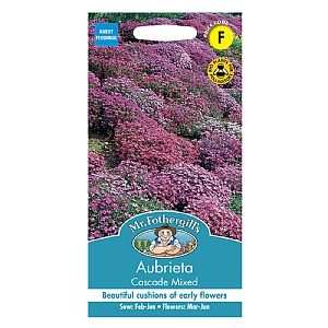 Mr Fothergills Aubrieta Cascade Mixed Seeds