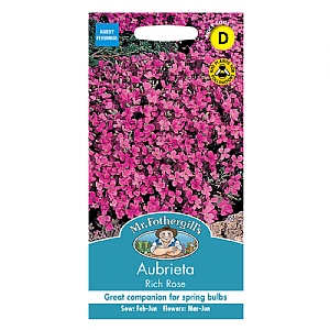 Mr Fothergills Aubrieta Rich Rose Seeds