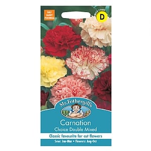 Mr Fothergills Carnation Choice Double Mixed Seeds