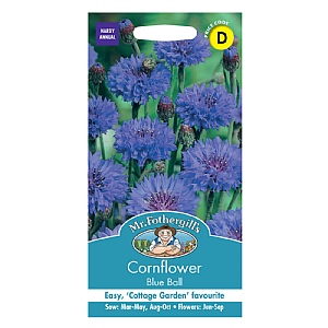 Mr Fothergills Cornflower Blue Ball Seeds