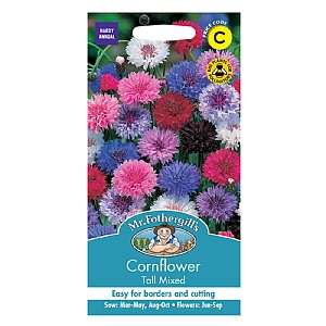 Mr Fothergills Cornflower Tall Mixed Seeds