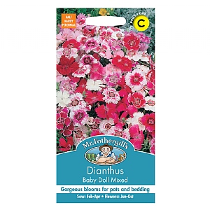 Mr Fothergills Dianthus Baby Doll Mixed Seeds