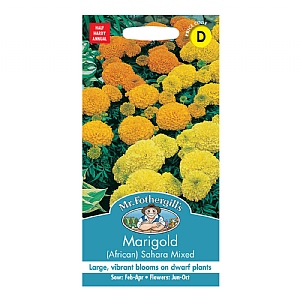 Mr Fothergills Marigold (African) Sahara Mixed Seeds