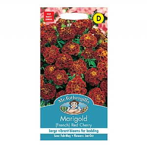 Mr Fothergills Marigold (French) Red Cherry Seeds