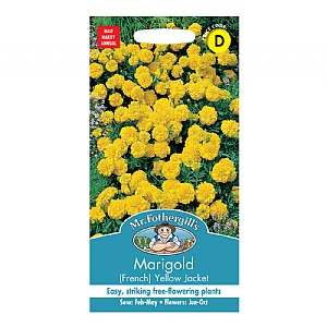 Mr Fothergills Marigold (French) Yellow Jacket Seeds