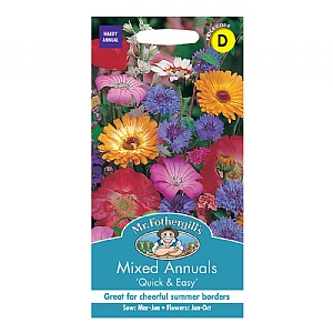 Mr Fothergills Mixed Annuals Quick & Easy Seeds
