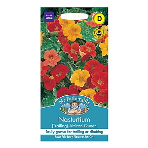 Mr Fothergills Nasturtium (Trailing) African Queen Seeds