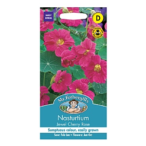 Mr Fothergills Nasturtium Jewel Cherry Rose Seeds