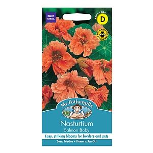 Mr Fothergills Nasturtium Salmon Baby Seeds