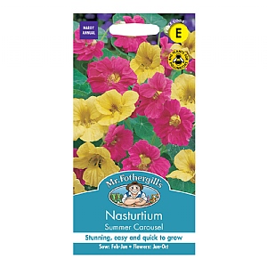 Mr Fothergills Nasturtium Summer Carousel Seeds