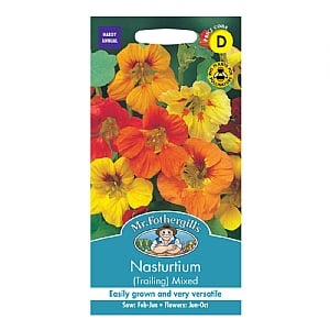 Mr Fothergills Nasturtium (Trailing) Mixed Seeds