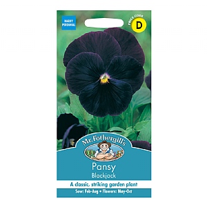 Mr Fothergills Pansy Blackjack Seeds