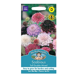 Mr Fothergills Scabious Tall Double Mixed Seeds