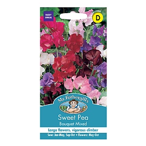 Mr Fothergills Sweet Pea Bouquet Mixed Seeds