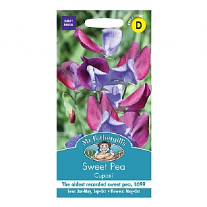 Mr Fothergills Sweet Pea Cupani (Grandiflora) Seeds