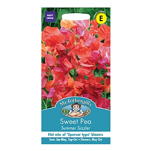 Mr Fothergills Sweet Pea Summer Sizzler Seeds