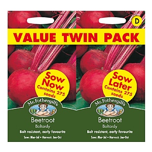 Mr Fothergills Beetroot Boltardy Bumper Pack Seeds