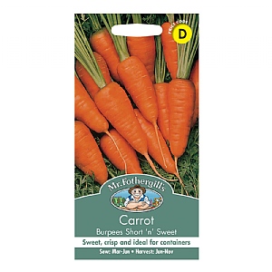Mr Fothergills Carrot Burpees Short 'n' Sweet Seeds