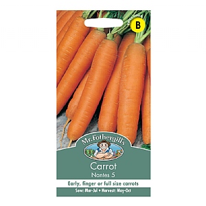 Mr Fothergills Carrot Nantes 5 Seeds