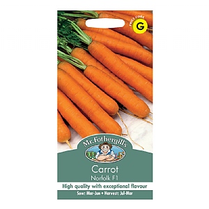 Mr Fothergills Carrot Norfolk F1 Seeds