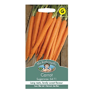 Mr Fothergills Carrot Sugarsnax 54 F1 Seeds