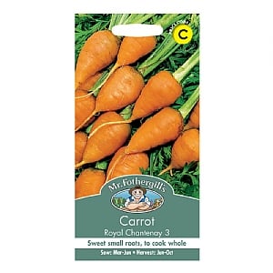 Mr Fothergills Carrot Royal Chantenay 3 Seeds