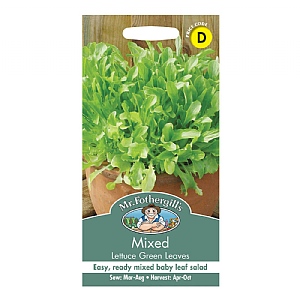 Mr Fothergills Mixed Lettuce Green Leaves Seeds