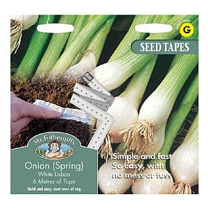 Mr Fothergills Tape Onion (Spring) White Lisbon Seeds