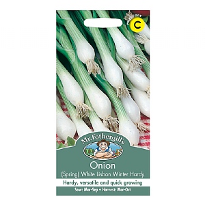 Mr Fothergills Onion (Spring) White Lisbon Winter Hardy Seeds