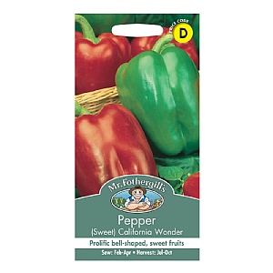 Mr Fothergills Pepper (Sweet) California Wonder Seeds