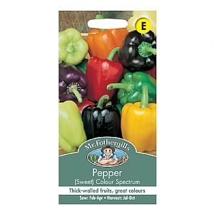 Mr Fothergills Pepper (Sweet) Colour Spectrum Seeds
