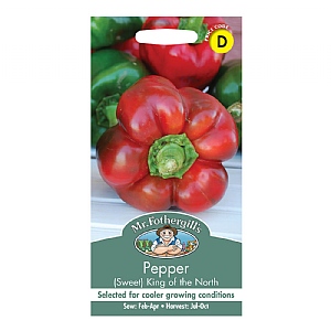 Mr Fothergills Pepper (Sweet) King Of The North Seeds