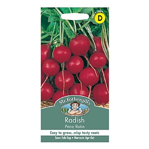 Mr Fothergills Radish Prinz Rotin Seeds