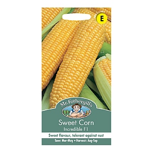 Mr Fothergills Sweet Corn Incredible F1 Seeds